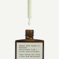 Eye Serum for Fine Lines and Wrinkles — 0.1% Retinoids + Hyaluronic Acid 1 floz
